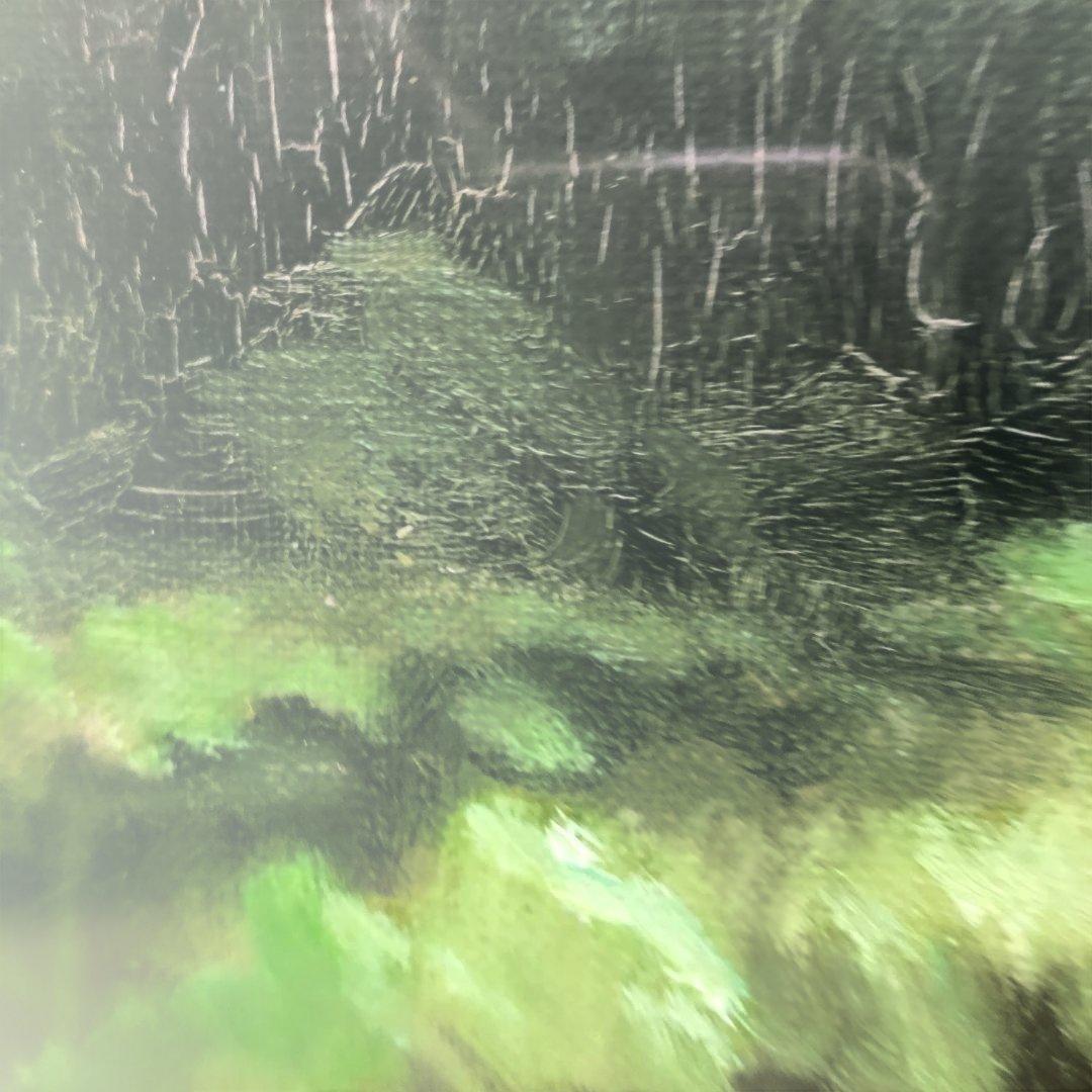 萩駿 油彩 風景画 渓流 柳瀬川 栃木 日本風景 昭和 絵画 260207-1