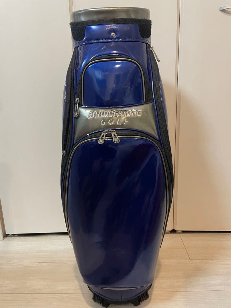ブリヂストン ゴルフ 9型 キャディバッグ ネイビー エナメル 4.0kg