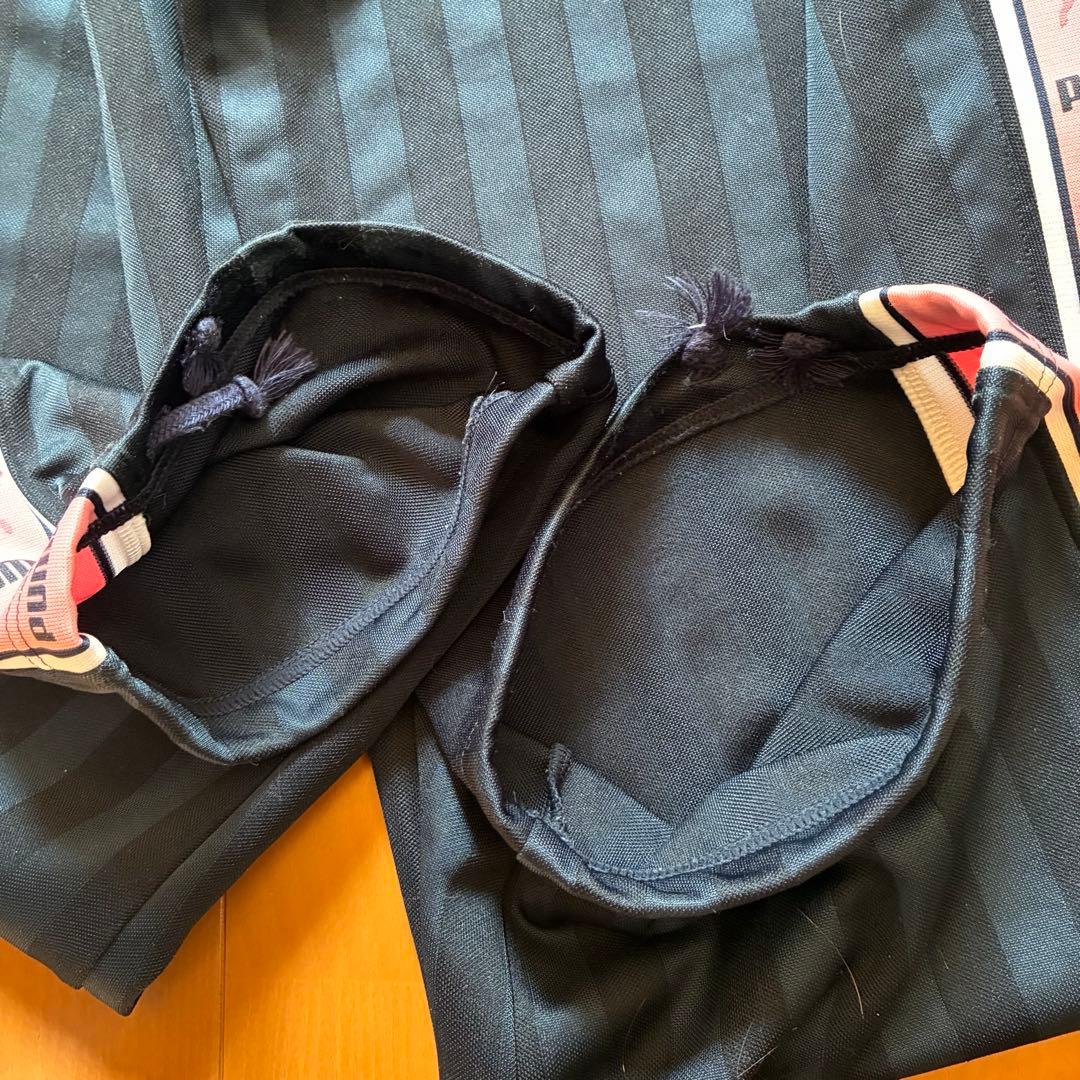 PUMA プーマ 希少 ピンク ロゴ ジャージ セットアップ S M ライン