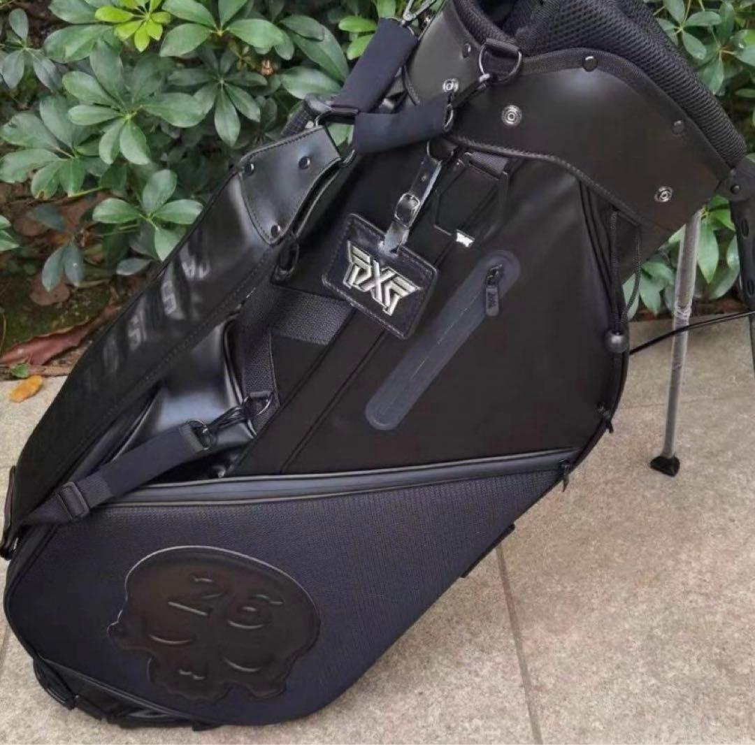 PXG ブラック キャディバッグ スカルデザイン