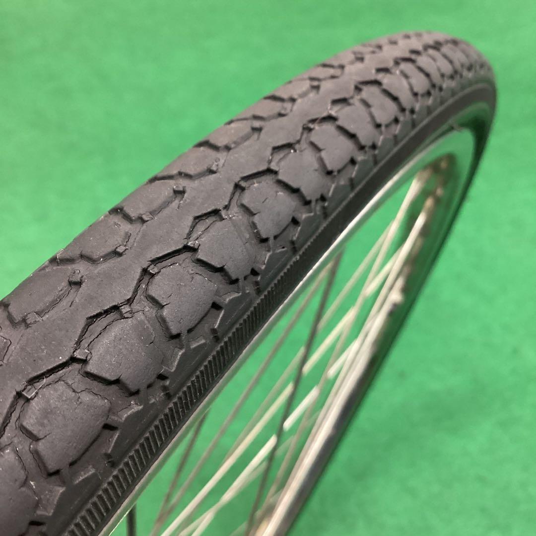 ステンレスリム　後輪 27x1-3/8 タイヤ付 外装6段 27インチ