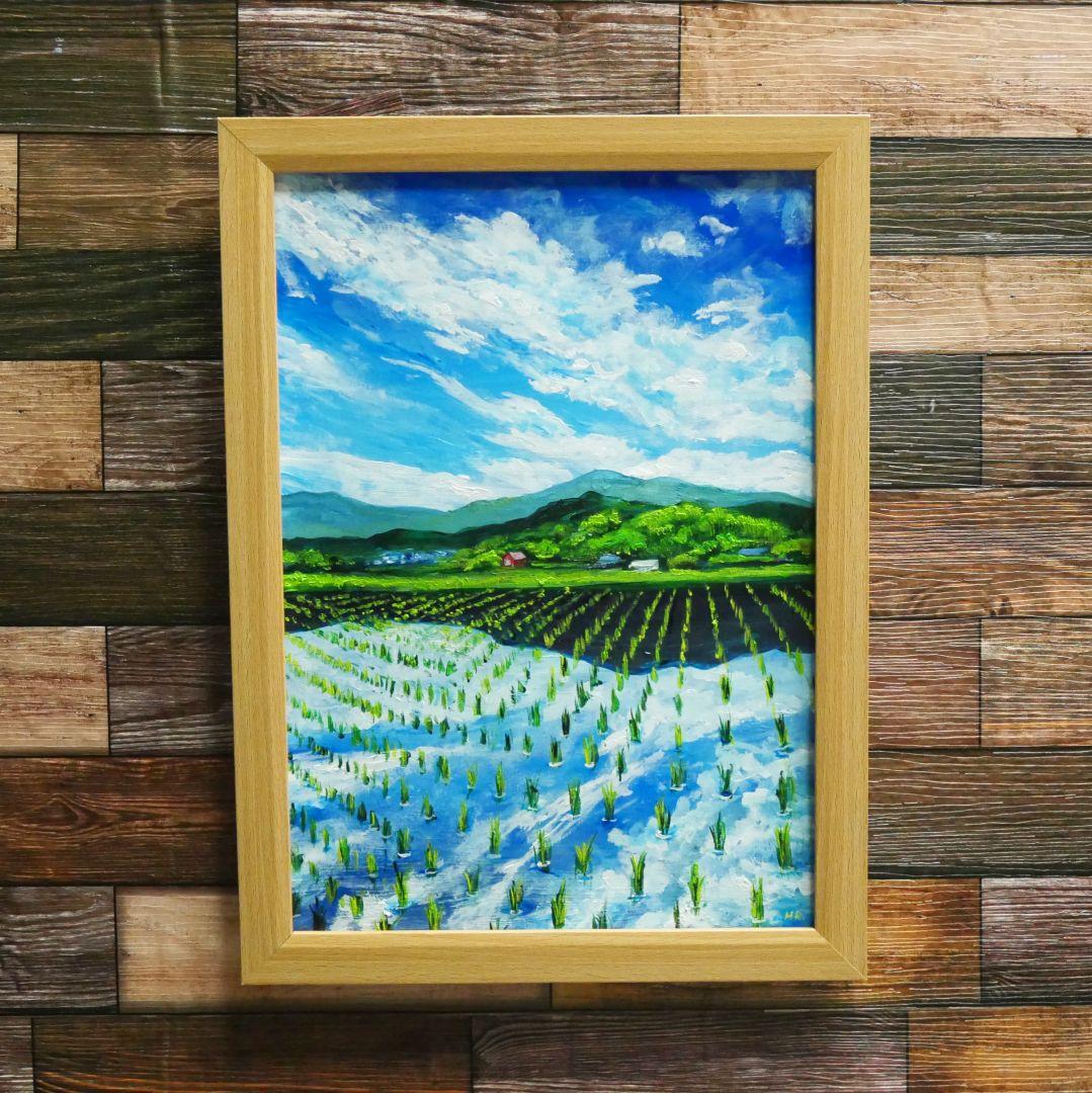 油絵 絵画 【田鏡】
