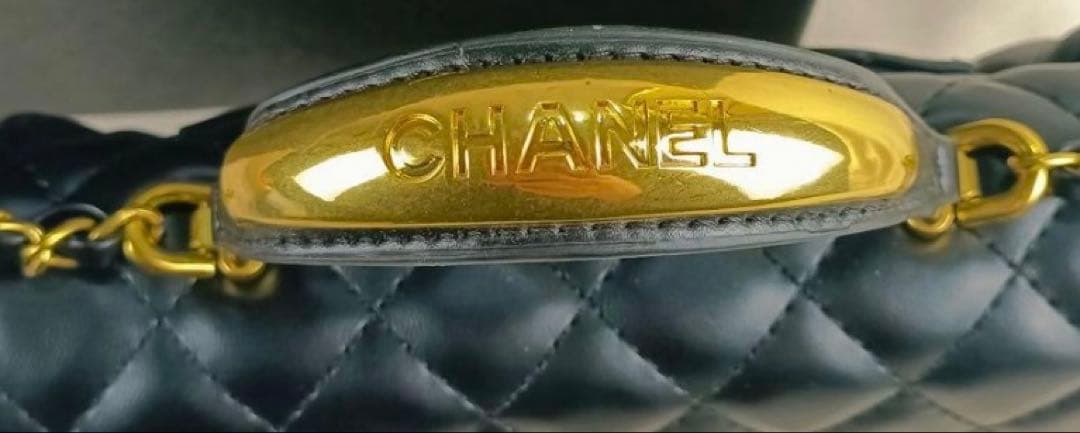 【専用購入で1000円引き】CHANEL ハンドルゴールドプレート　キルティング