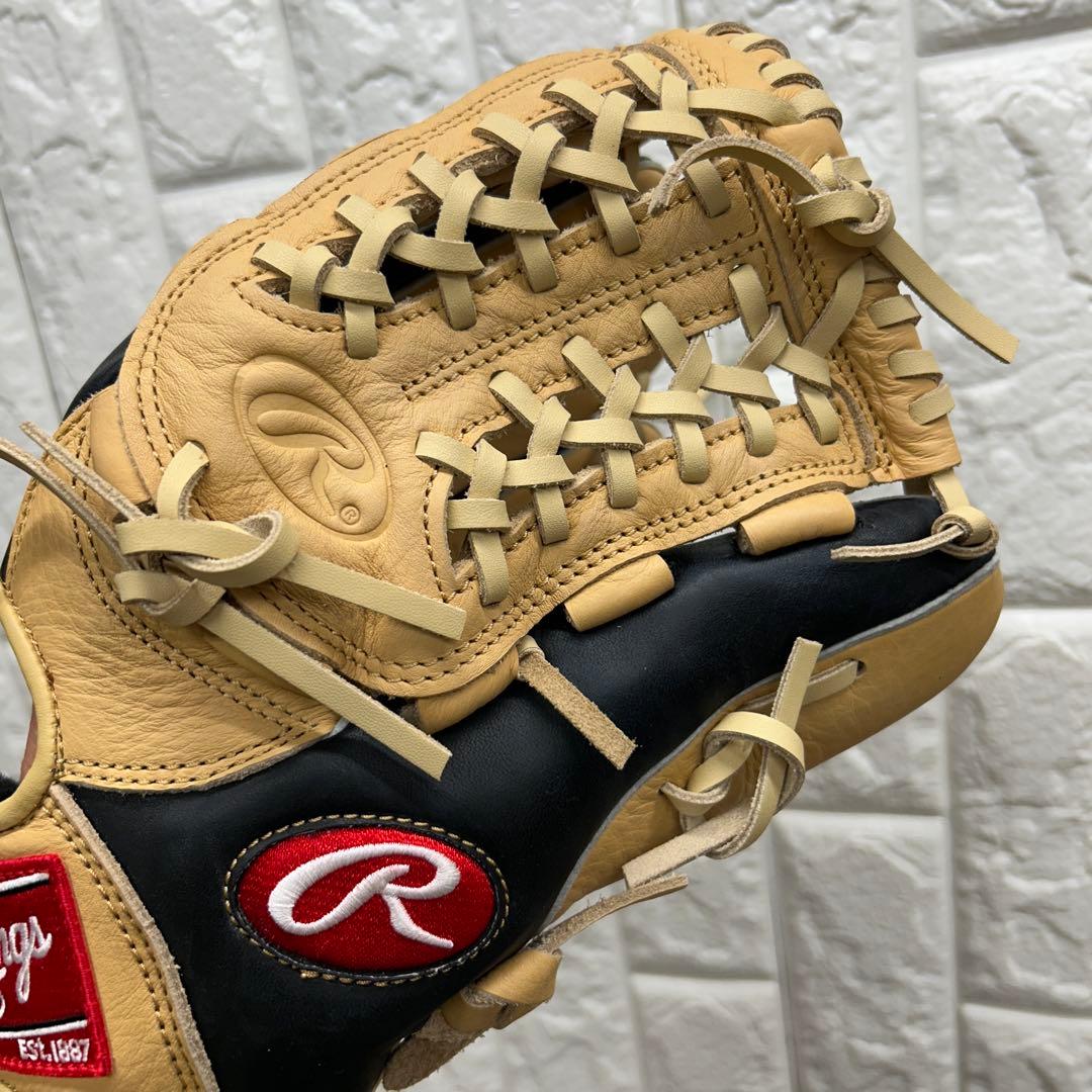 【美品】野球 グローブ 軟式 一般 内野手 外野手 Rawlings