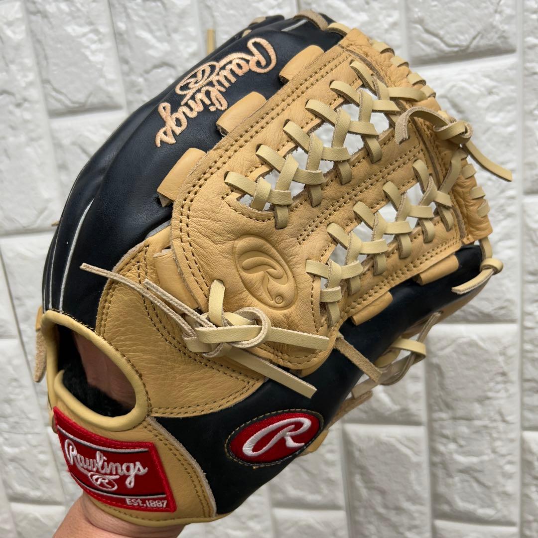 【美品】野球 グローブ 軟式 一般 内野手 外野手 Rawlings
