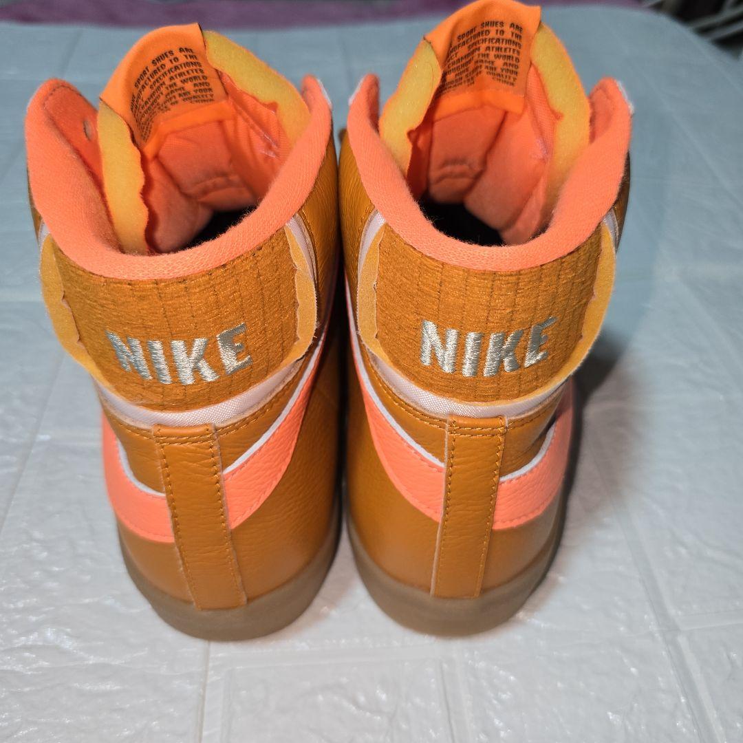 NIKE ハイカットシューズ オレンジ/ブラウン
