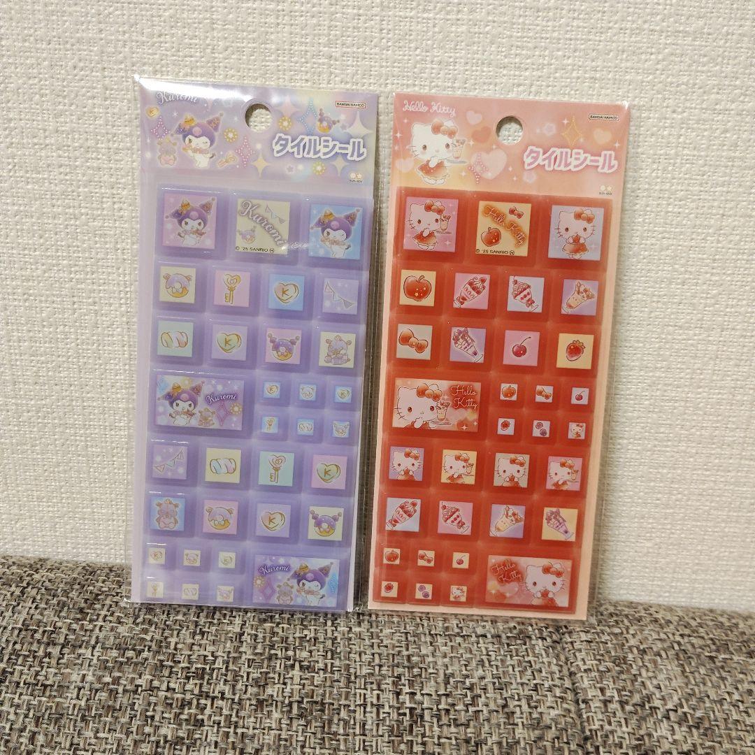 サンリオ　たまごっち　ちいかわ　シールまとめ　コットンパフィー　タイル　おはじき