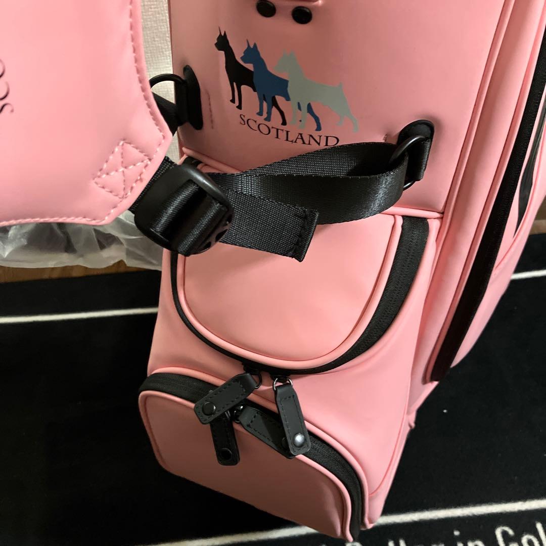 即日発送 新品 TDN GOLF スコットランド発 スタンドバッグ ピンク