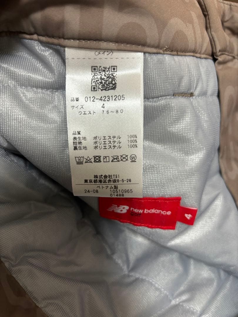 new balance golf 中綿セットアップ サイズ4（M）