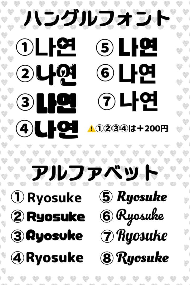 MM様　うちわ　文字　オーダー　パネル　ネームボード　ハングル　連結