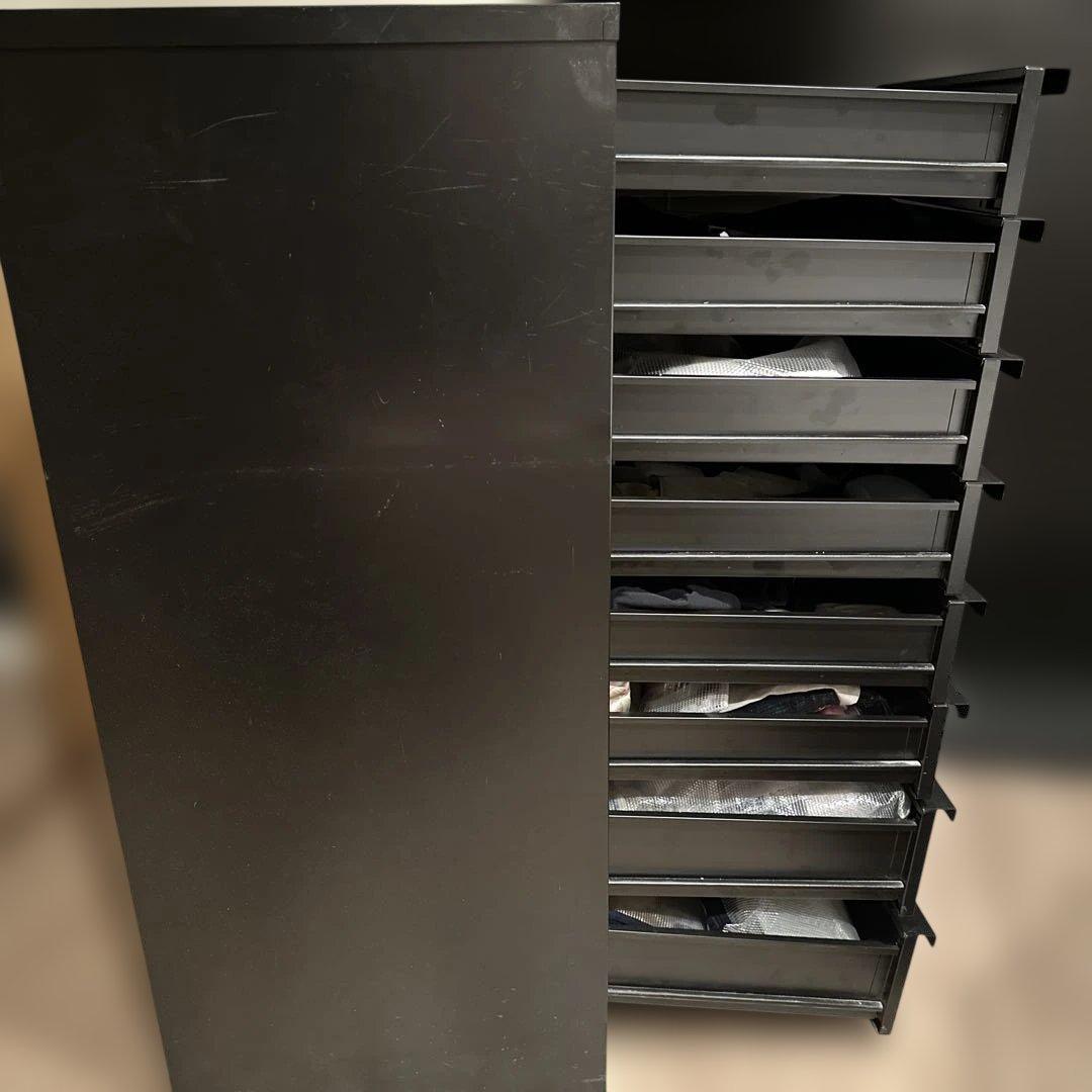 チェスト　8段　ブラック　約50×40×110㎝