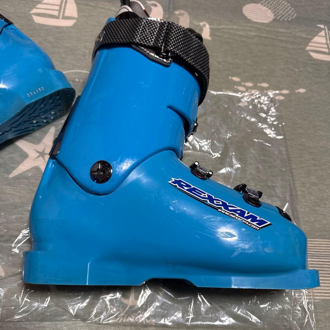 REXXAM DATA100N スキーブーツ 26cm ブルー 収納バッグ付き