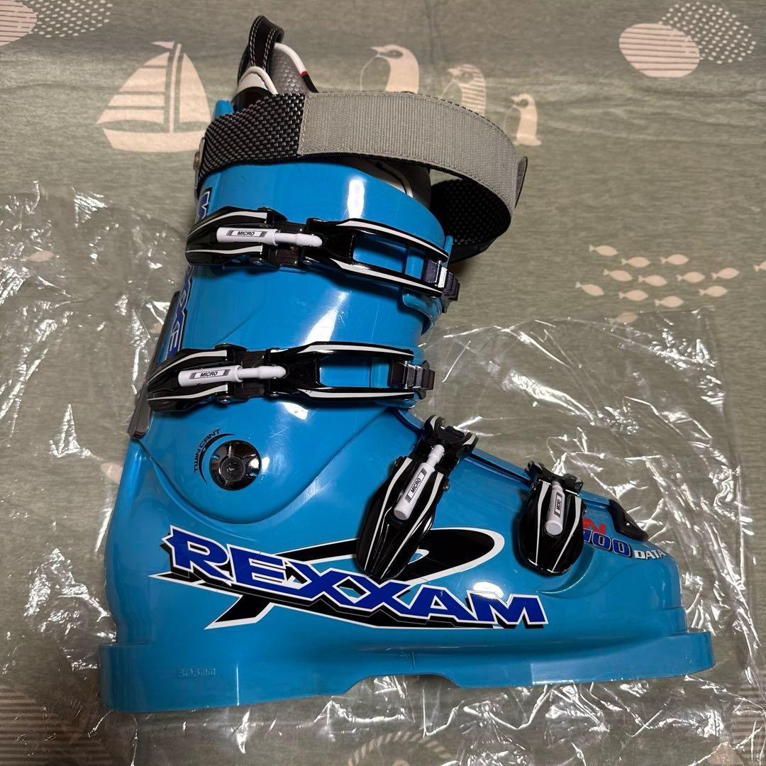 REXXAM DATA100N スキーブーツ 26cm ブルー 収納バッグ付き