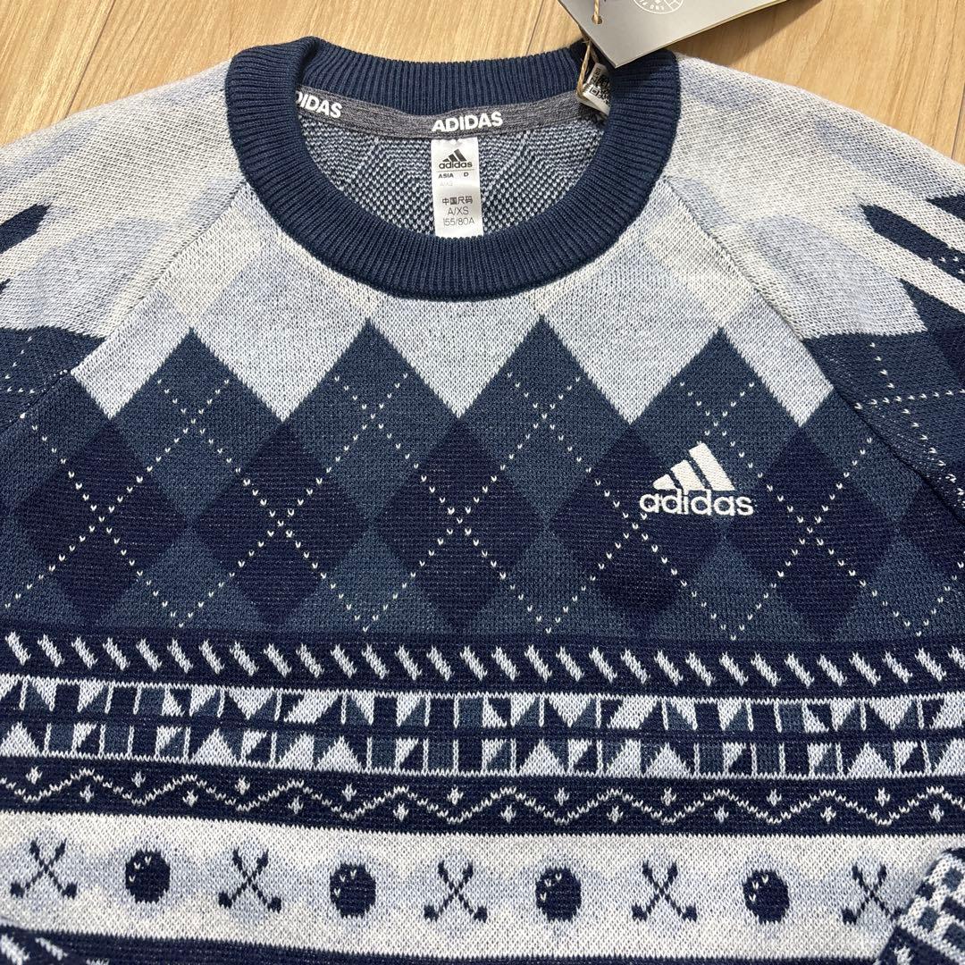 新品Sサイズadidasゴルフレディースセットアップニット