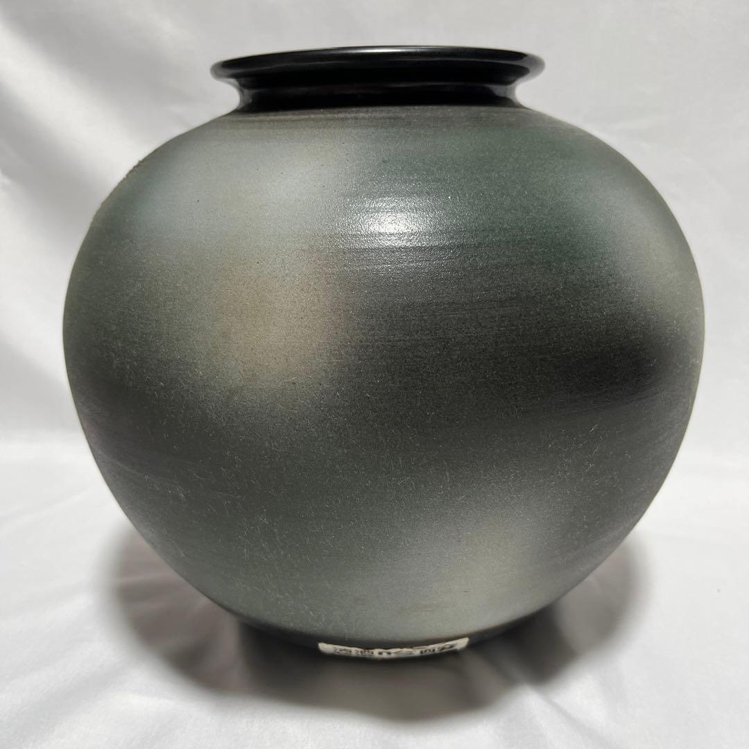 信楽焼 花瓶 花生 陶器 壺 骨董品 松 祝い 行事
