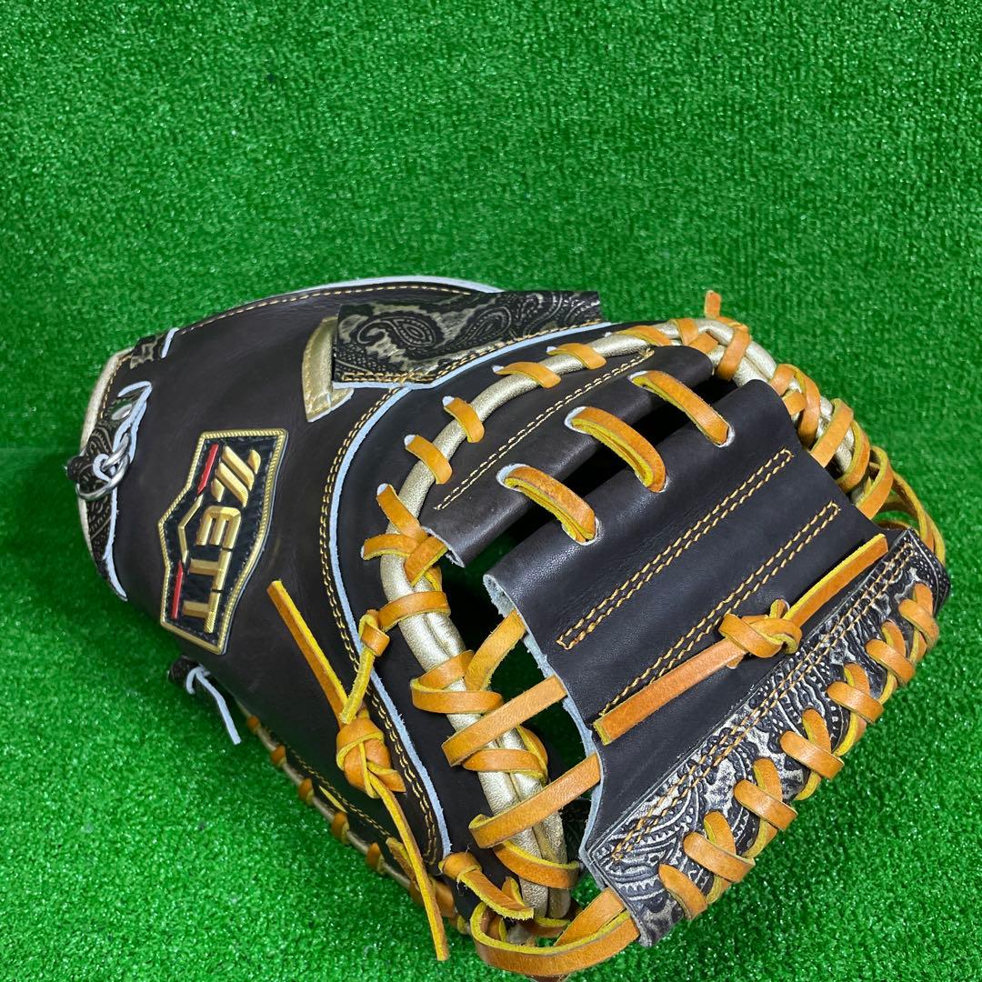 ゼット 軟式 プロステイタス キャッチャーミット ペイズリー柄 小林型 大人用