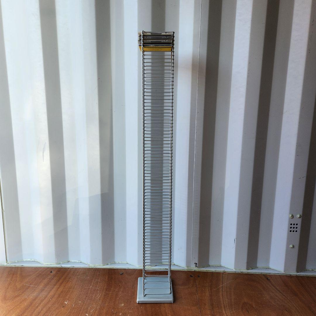 希少 Vintage l Wire CDラック CDタワー 125cm