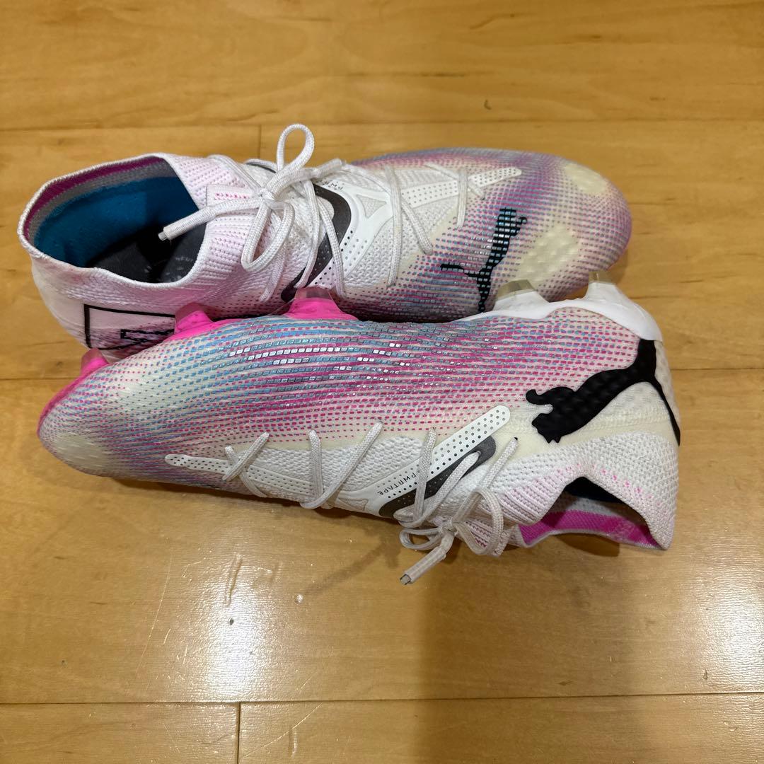 Pumaサッカーシューズ 26.5 フューチャー７アルティメットホワイト/ピンク
