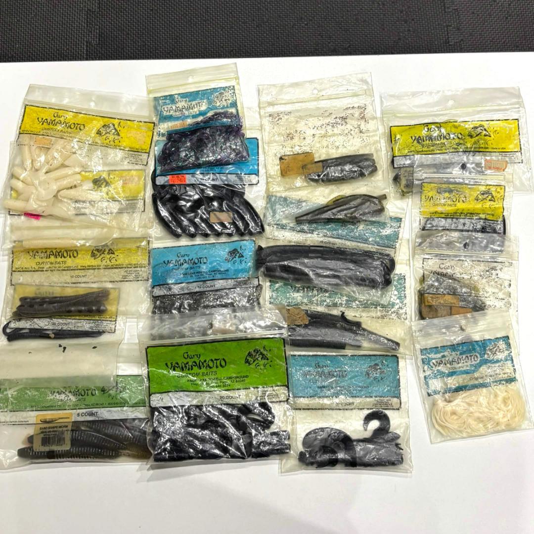 バス釣り引退 ワーム大量まとめ売り メガバス ゲーリー ヤマモト ZOOM他