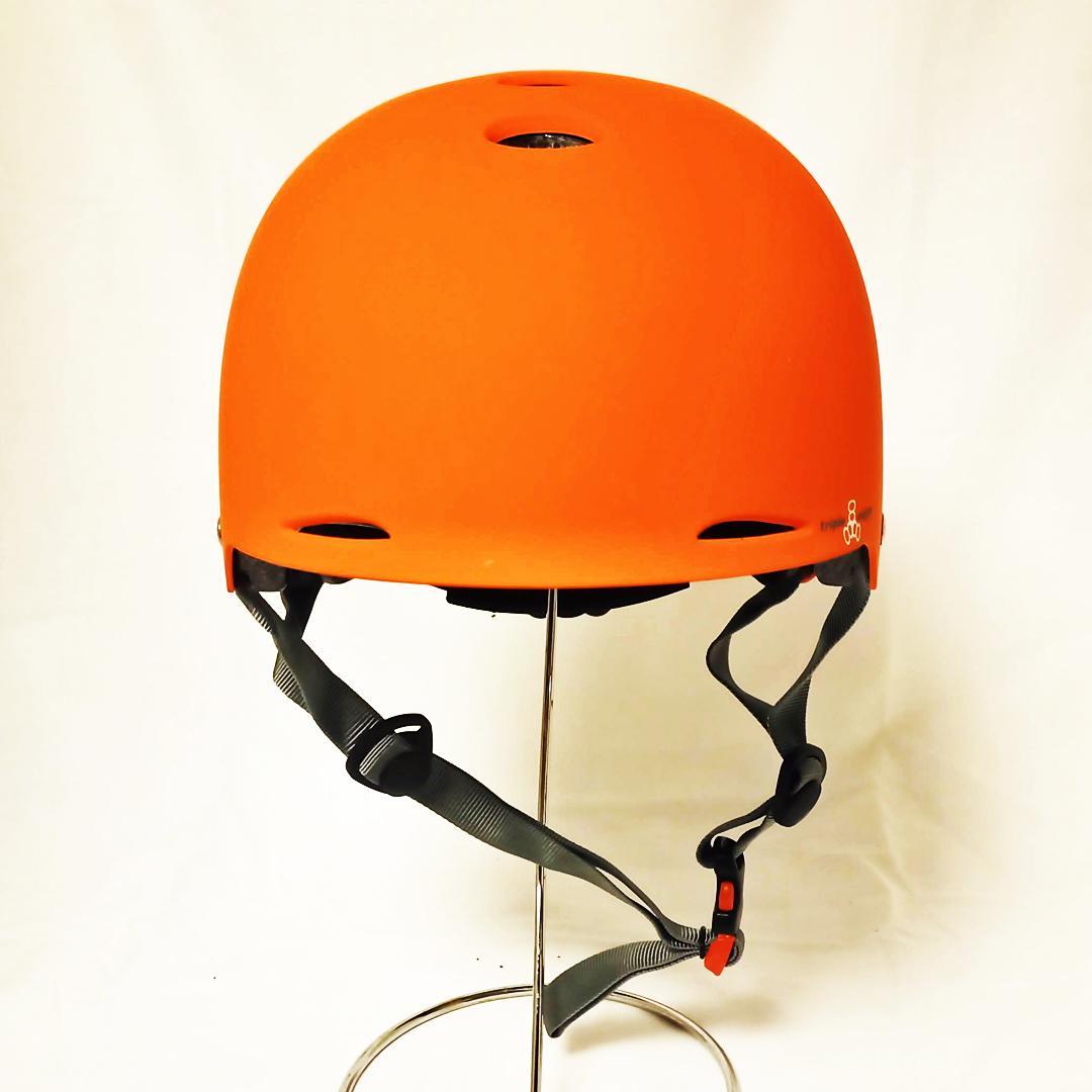 トリプルエイト GOTHAM HELMET ORANGE RUBBER L/XL