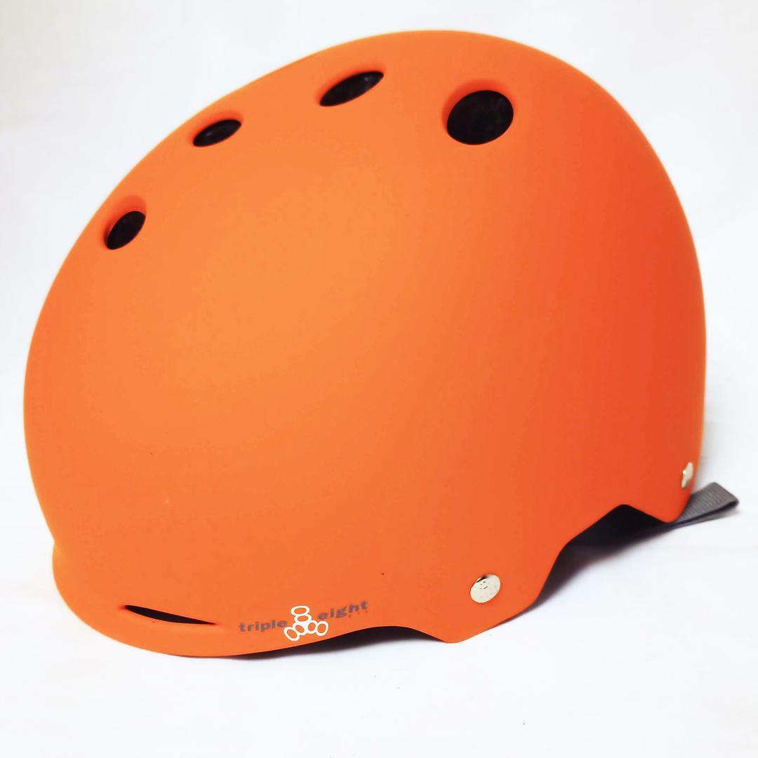 トリプルエイト GOTHAM HELMET ORANGE RUBBER L/XL