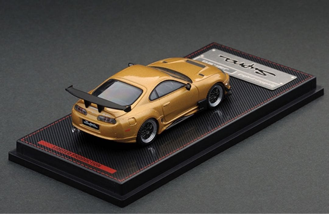 イグニッションモデル　1/64 トヨタ　スープラ　JZA80 ゴールド