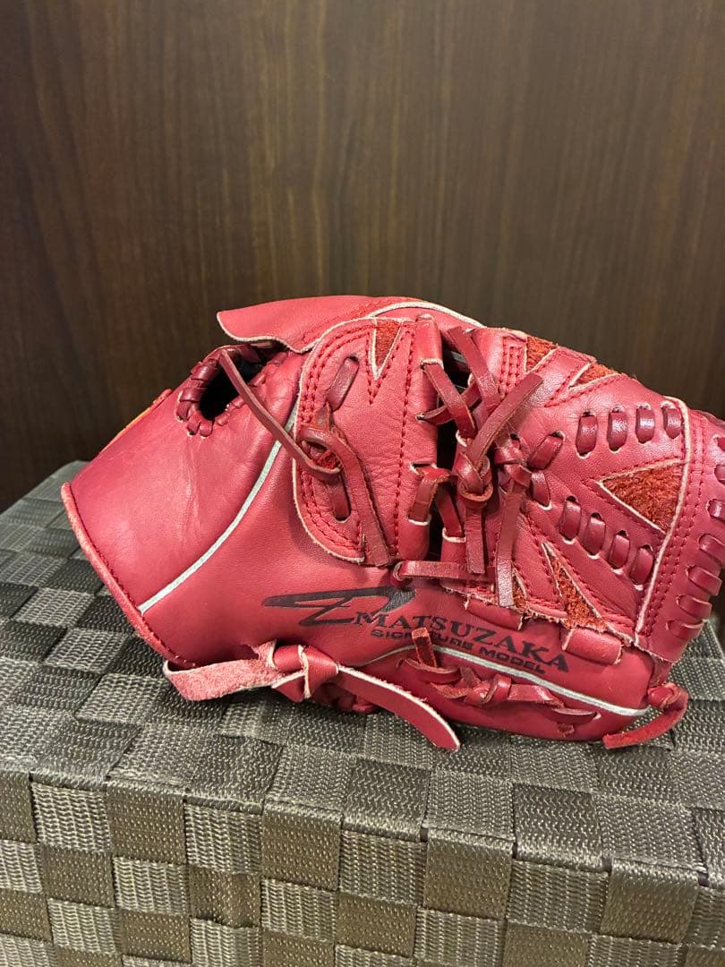 Nike Matsuzaka 少年軟式グローブ ワインレッド