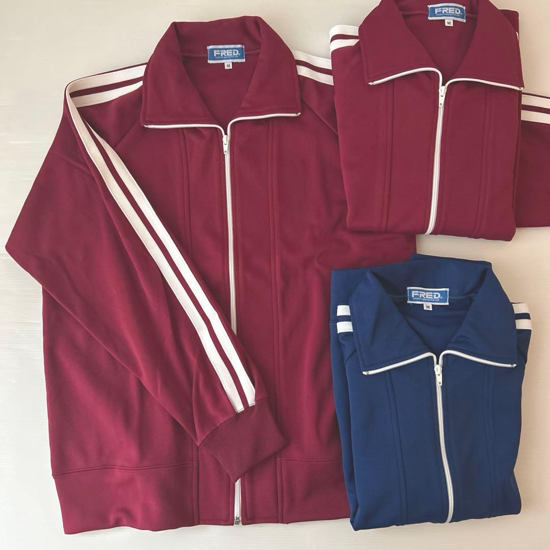 M 3枚 ⭐️新品 体操服 ジャージ上着 芋ジャージ 2本線 FRED 23