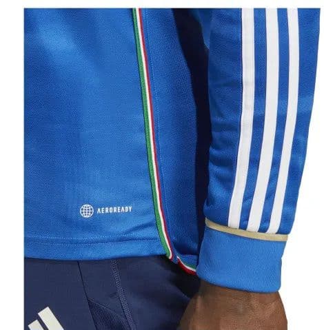 2023 adidas イタリア代表 長袖 ゲームシャツ ユニフォーム 刺繍