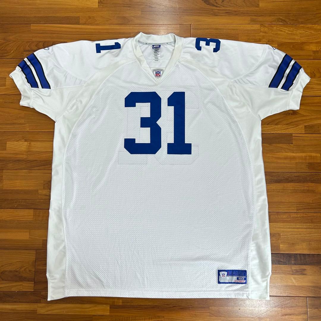 美品NFLカウボーイズ肉厚ゲームTシャツ両面刺繍ワッペン白ホワイトアメリカ古着