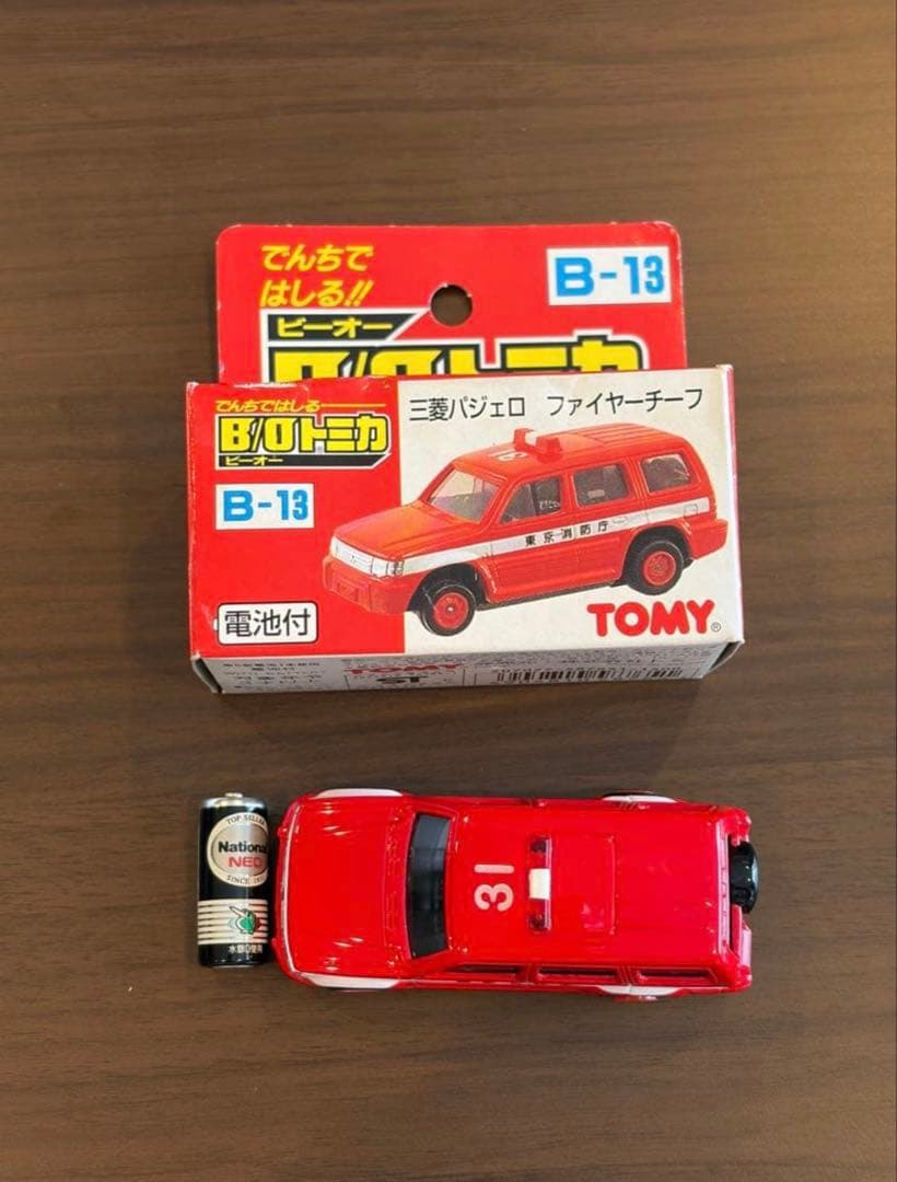 【日本製】B/Oトミカ パジェロ レガシィ 1992 TOMY 箱付き
