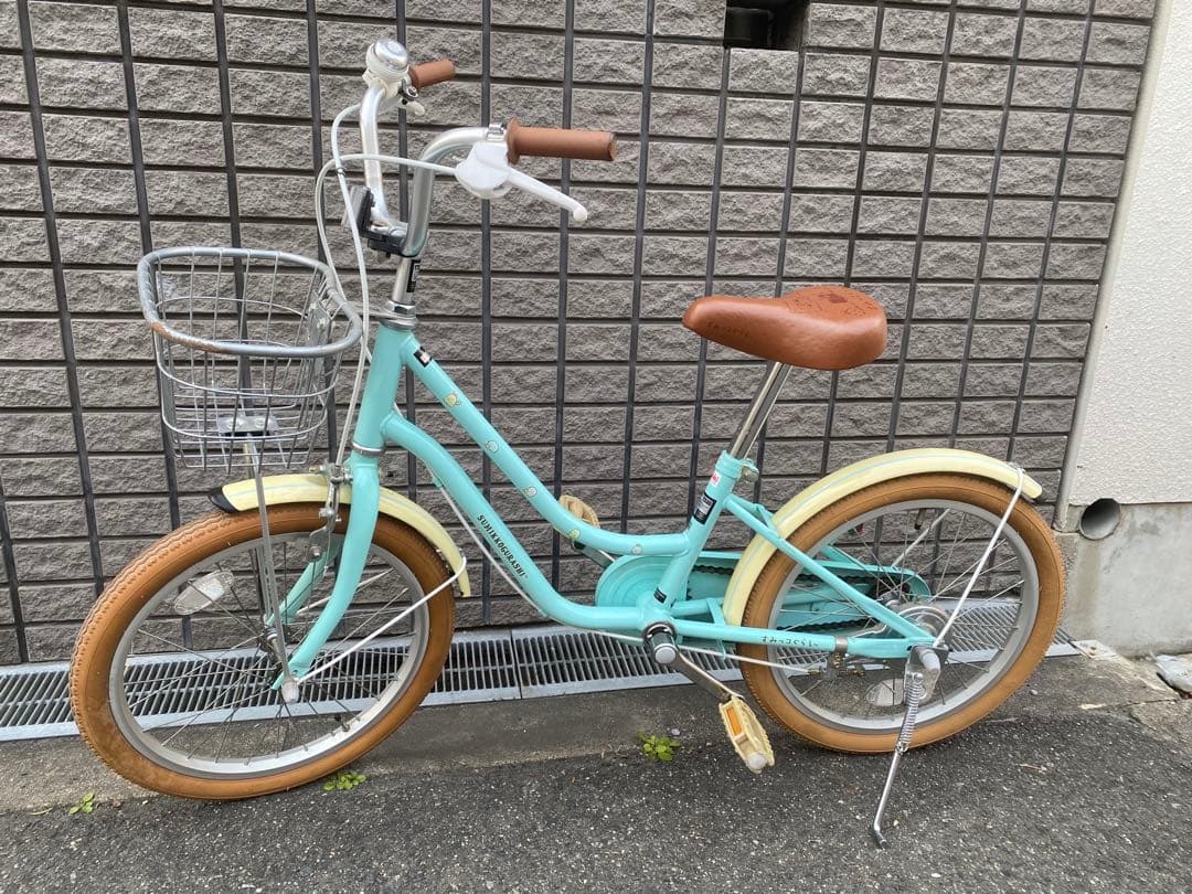 【大阪市内直接引取り】子供用自転車 ミントグリーン すみっコぐらし　18インチ