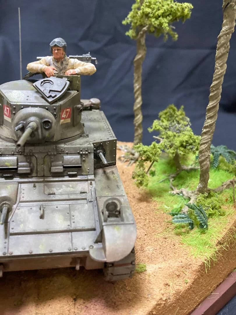 英軍M3 スチュアート、インパール作戦　ミリタリー　ジオラマ