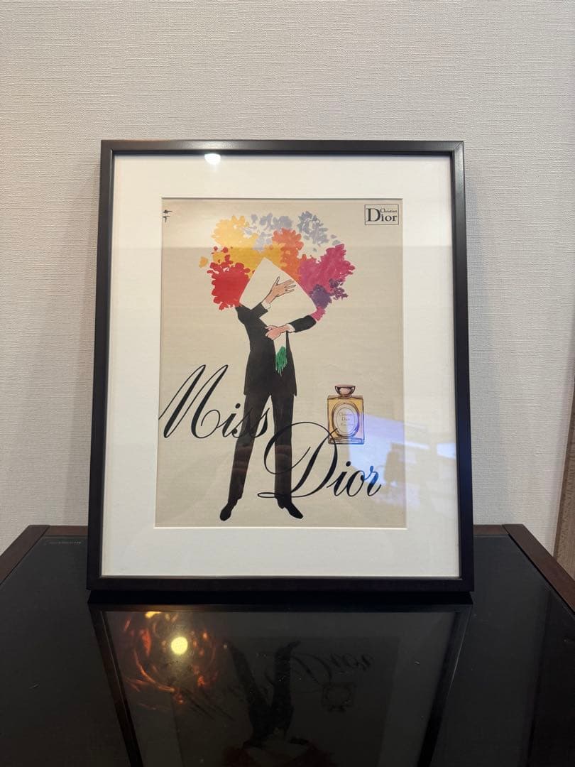 【希少】Rene Gruau ルネ・グリュオ アートポスター Miss Dior