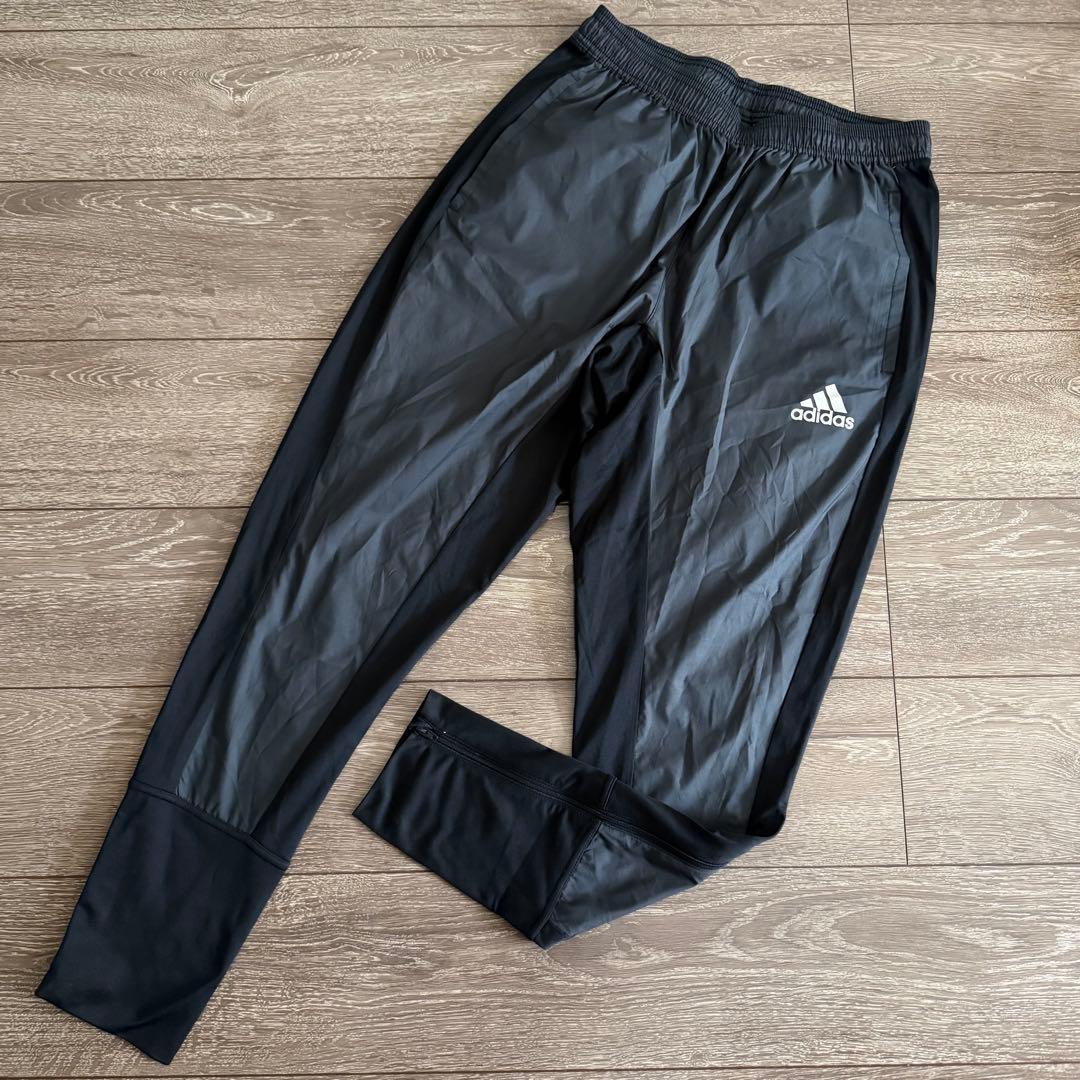 adidas 長袖シャツ パンツ セット ブラック