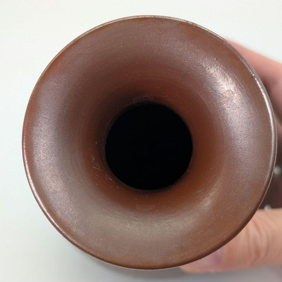 人間国宝 山本陶秀 備前焼 花瓶 共箱合布 抹茶道具 花入 花生 花器 磨き技法