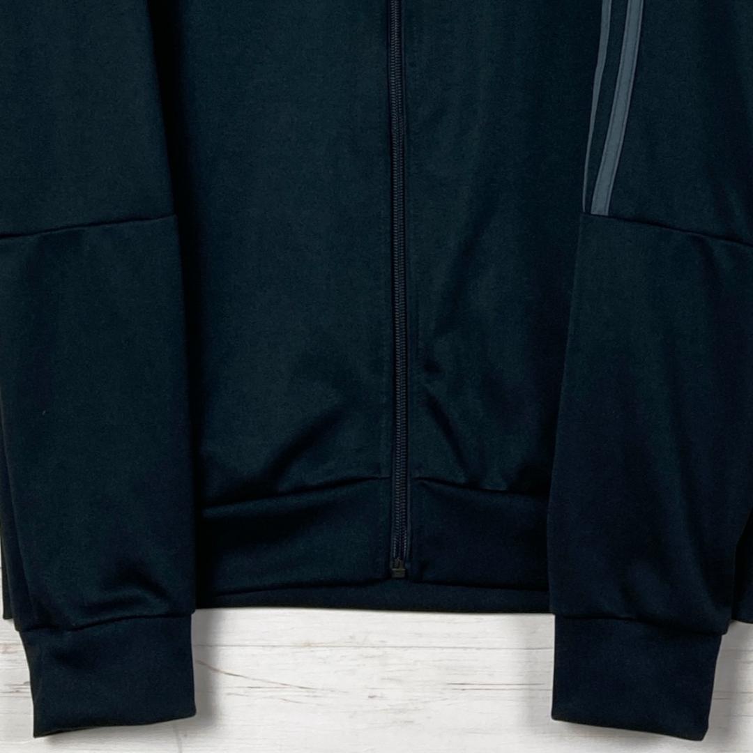 adidas　トラックジャケット　ロゴラバープリント　スリーストライプ　M