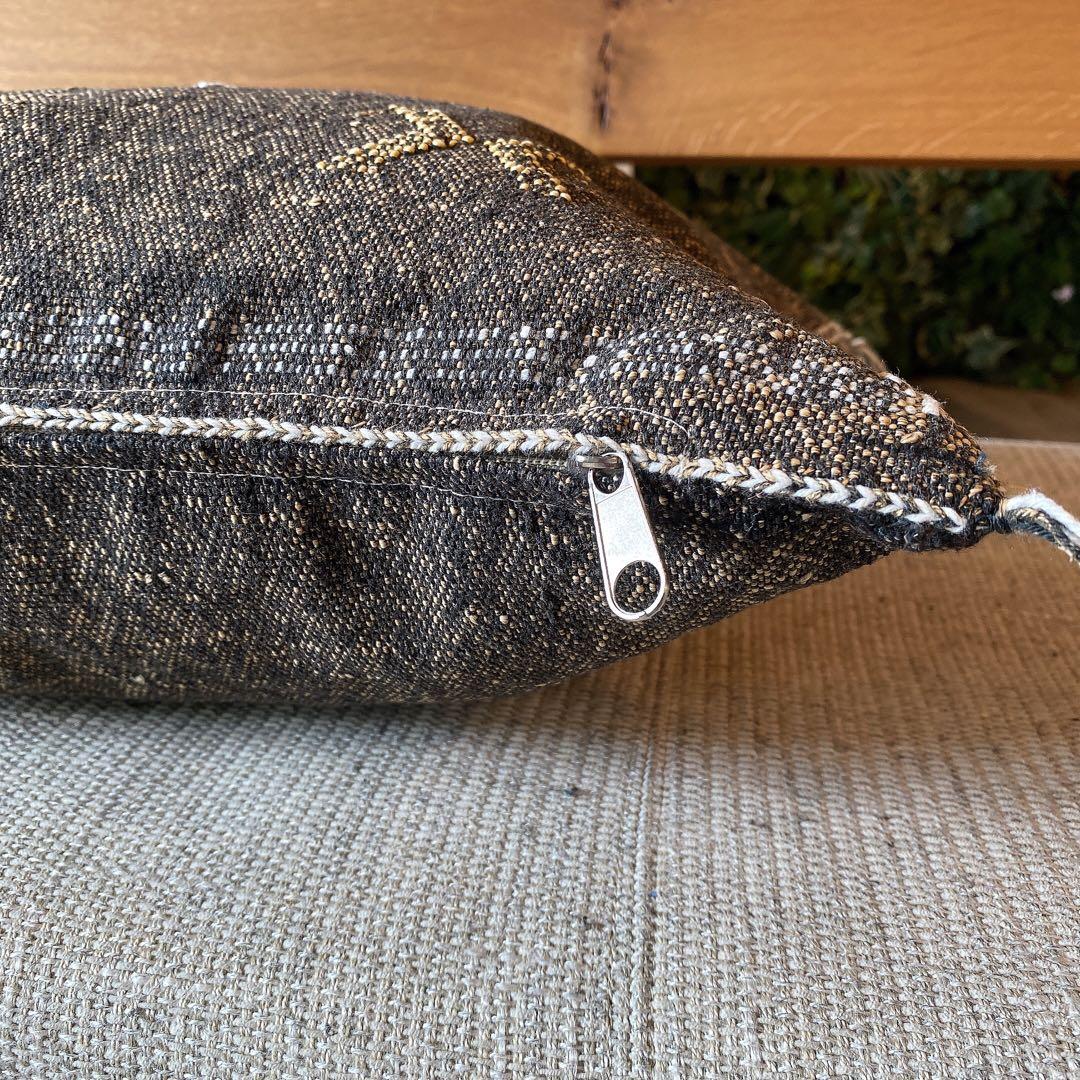 モロッコ製 カクタスシルク サブラ クッションカバー 約46×50cm