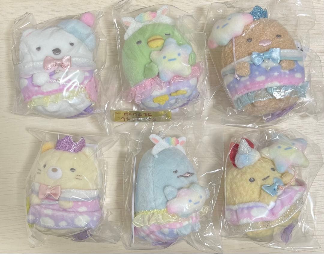 すみっコぐらし わくわくパーク限定　てのりぬいぐるみ　 全6種　コンプリート