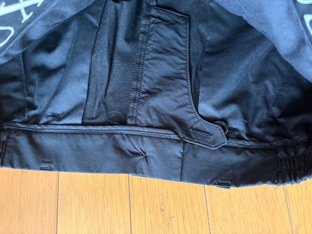 LUXE AKMPKUS ロゴ ブラックパンツ　サイズXL