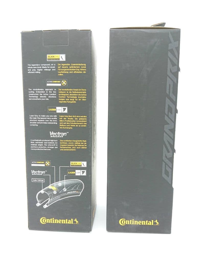 コンチネンタルグランプリ5000 700 25c 仏式80mmチューブセット