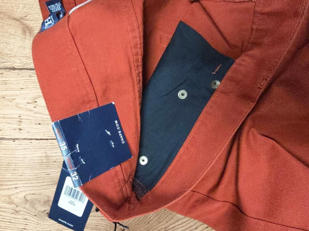 【新品未使用】ラルフローレンCHAPS カスタムフィットD/ORANGE35