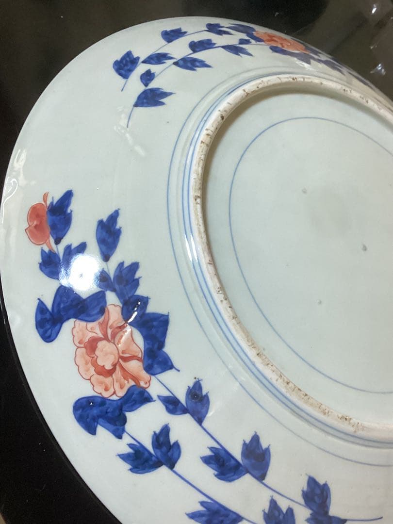 錦絵天保大皿　幅約45.5cm 江戸期　古美術骨董品　時代物　置物