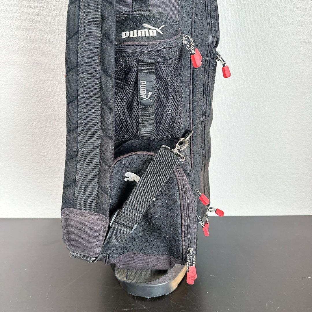 PUMA プーマ ゴルフ キャディバッグ ブラック 9型相当 5分割 フード付