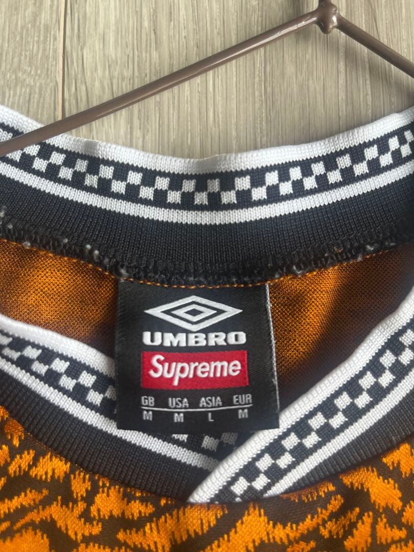 UMBRO Supreme シャツ M オレンジ・ブラウン