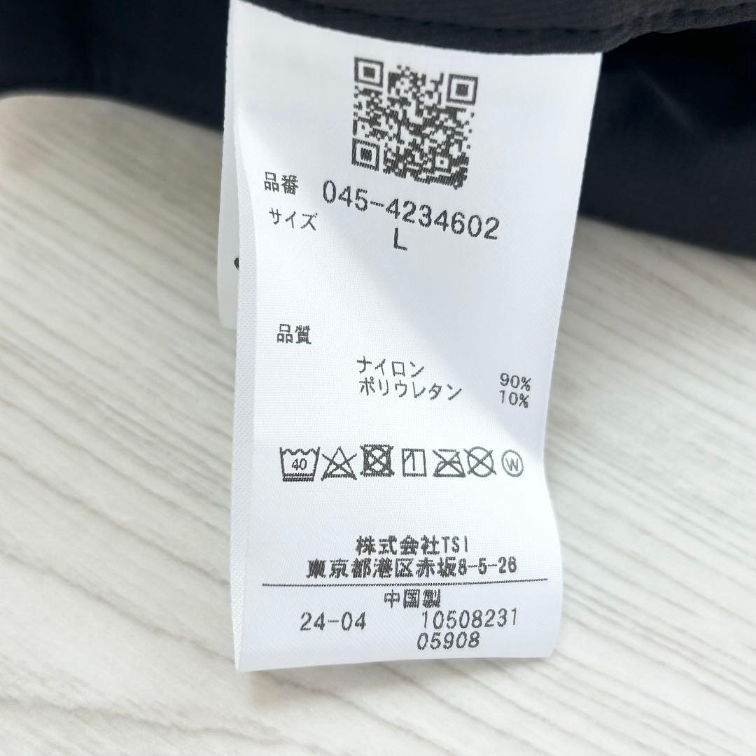 新品　ナノユニバースゴルフ　スカート　プリーツ　春夏　ストレッチ　ブラック　L