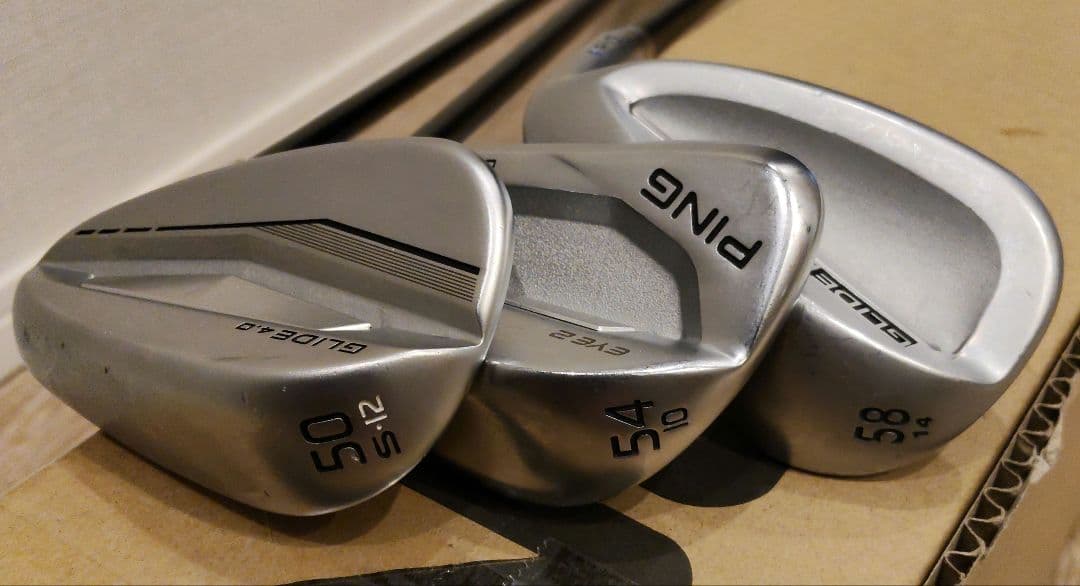 【更に値下げ　カーボンシャフト】ピンGLIDE　50、54、58度セット、おまけ