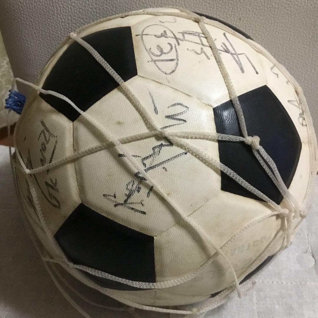 限定品　鹿島アントラーズ　ジーコ　サイン入り　サッカーボール