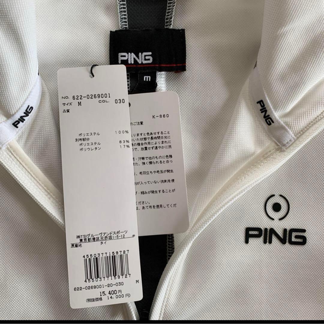 PING ハーフジップ長袖シャツ