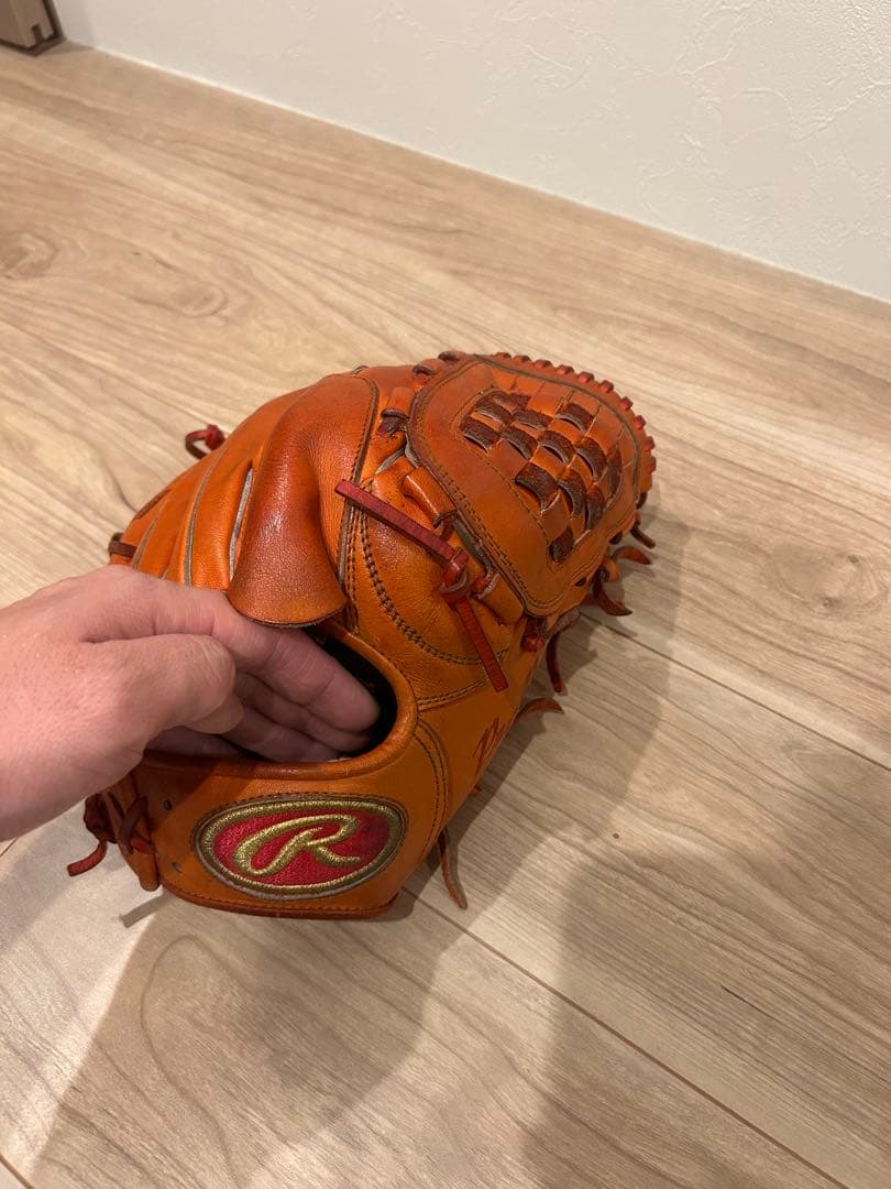 Rawlings プロモデル グローブ 右投げ用 レッド　硬式投手用